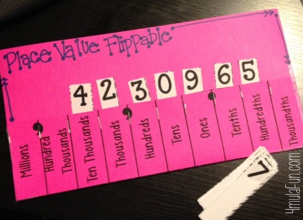 Place Value Flippable