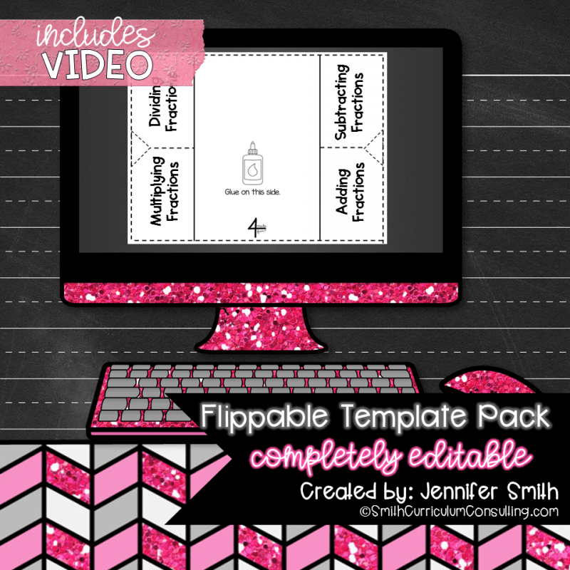 Editable Flippable Template Pack for Interactive Notebooks