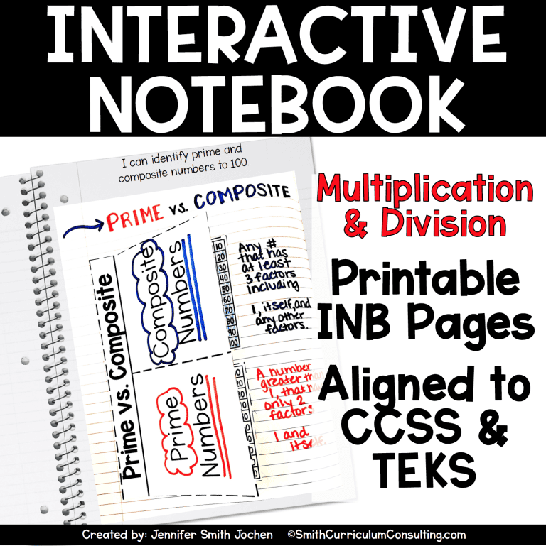 4th Grade Math Interactive Notebook for Entire Year Bundle • Smith ...