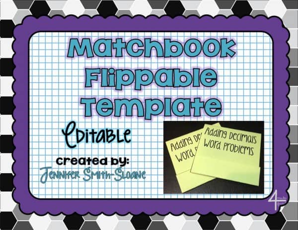 Grab this FREE Editable Flippable Template to use today in your Interactive Notebooks for any subject!
