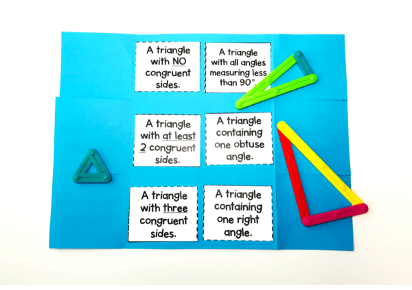 Classifying Triangles foldable