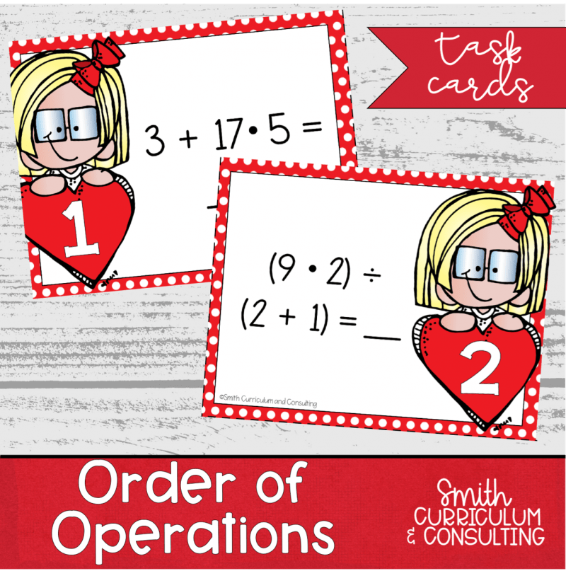 Order of Operations Task Cards