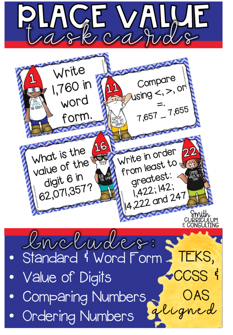 Place Value Task Cards