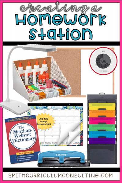 Creating a Homework Station at Home