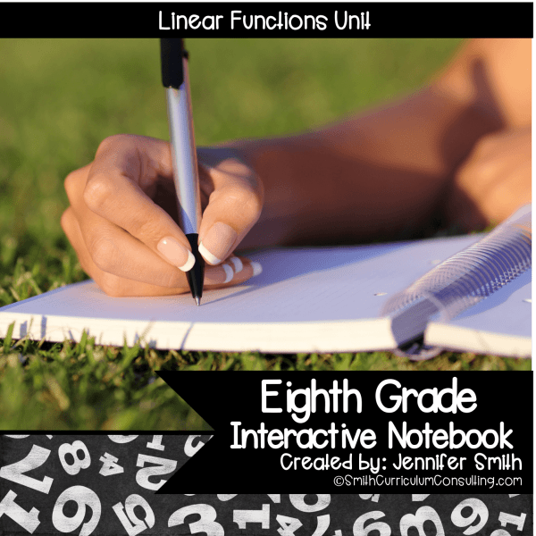 Eighth Grade Linear Functions Interactive Notebook Unit