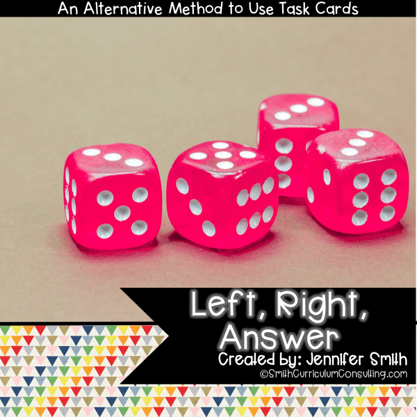 Left Right Answer Game for Task Cards
