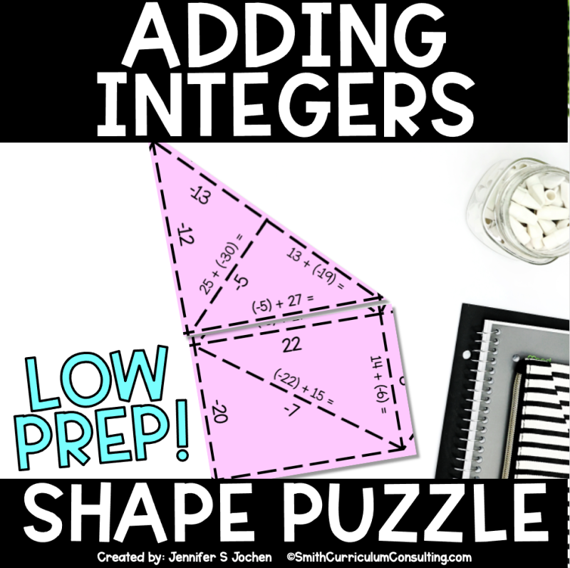 Middle School & Algebra Shape Puzzles Bundle – Self-Checking Math Practice for Grades 6–8 - Image 6