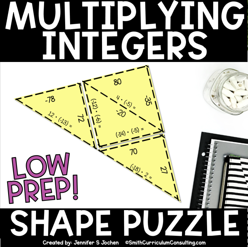 Middle School & Algebra Shape Puzzles Bundle – Self-Checking Math Practice for Grades 6–8 - Image 10