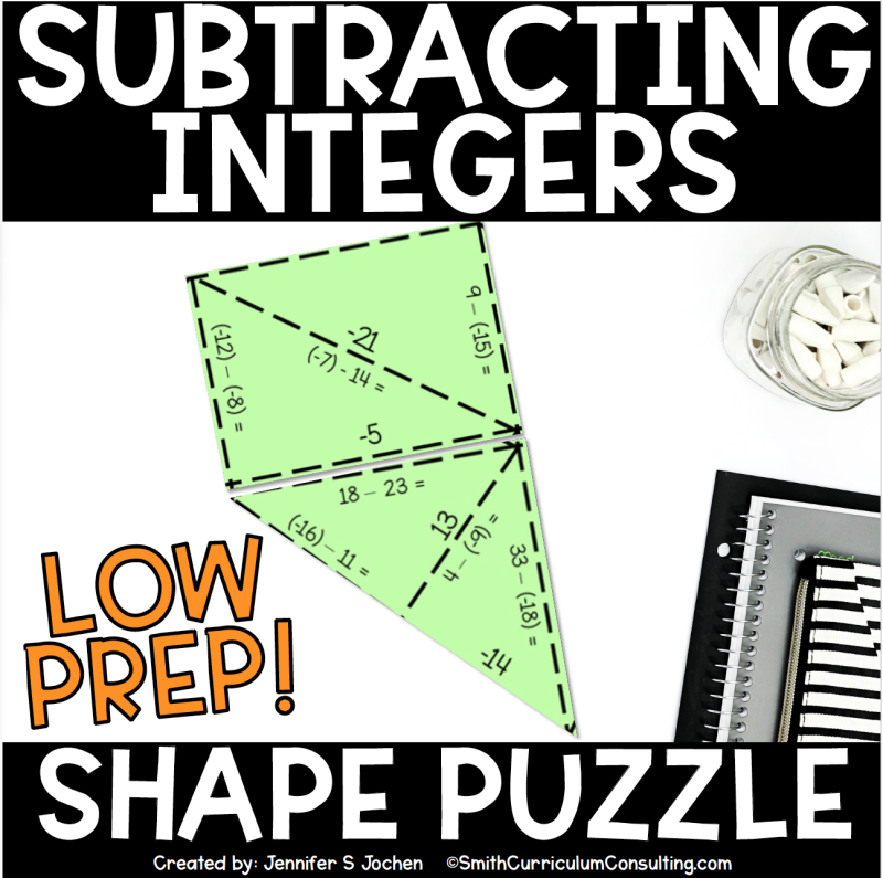 Middle School & Algebra Shape Puzzles Bundle – Self-Checking Math Practice for Grades 6–8 - Image 12